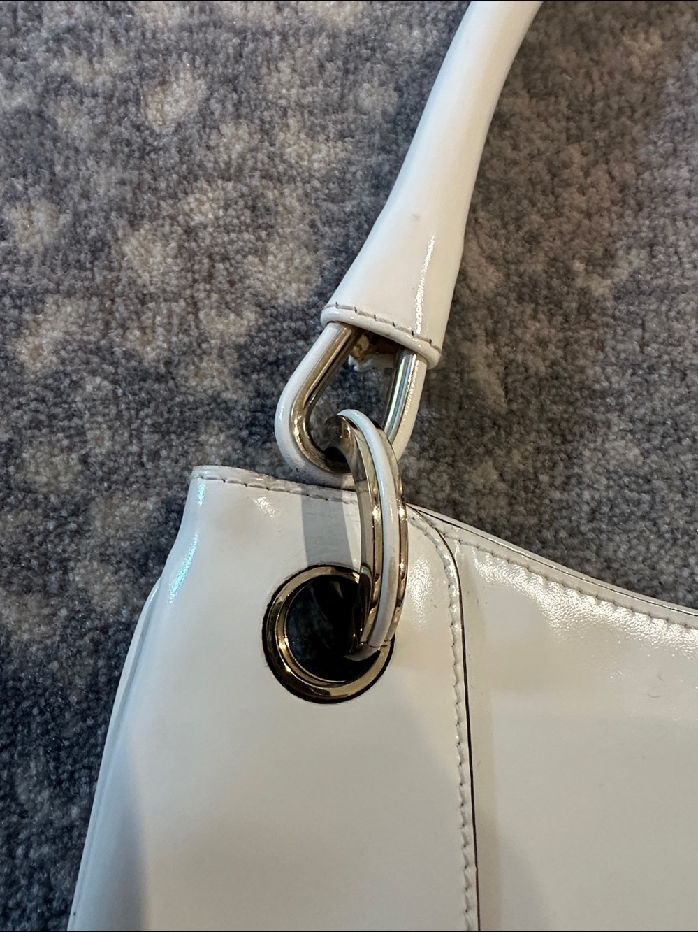 GUCCI JACKIE WHITE BAG - Picture 9 of 10